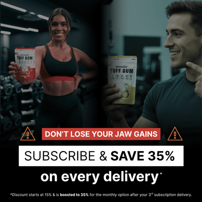 Tuff Gum (ohne Stimulanzien) | Ultra-robuster Kieferkaugummi | Mit B-Vitamin-Komplex