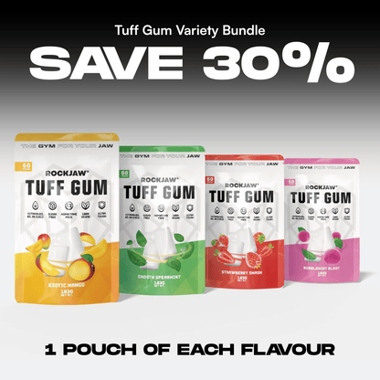Tuff Gum (ohne Stimulanzien) | Ultra-robuster Kieferkaugummi | Mit B-Vitamin-Komplex